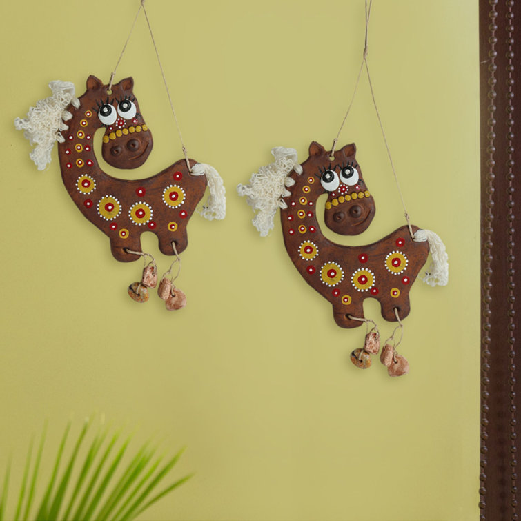 Loon Peak® Horse Hand-Painted Garden Wall Décor | Wayfair